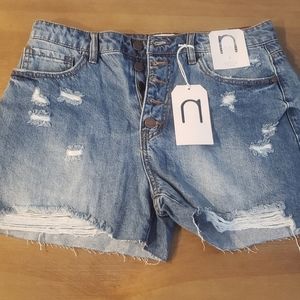 Brand new with Tag high Rise destructed shorts